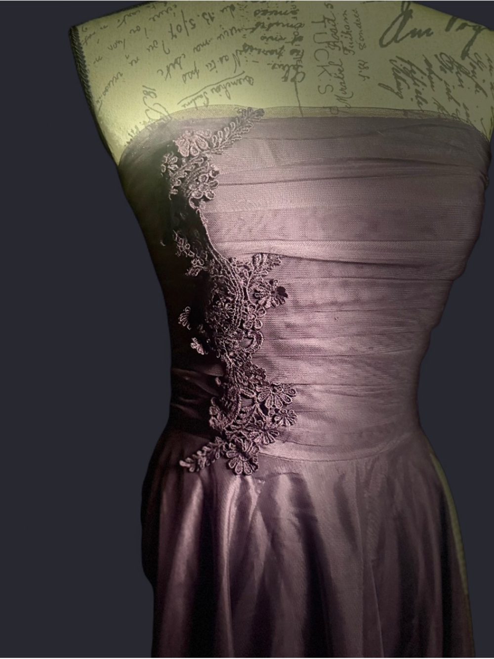 Dreamy Whimsygoth Strapless Tulle Dress